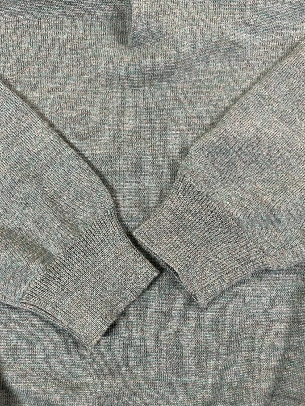 BOBBY JONES VTG 90s Wool Knit Polo Sweater‎ Green Long Sleeve Men L